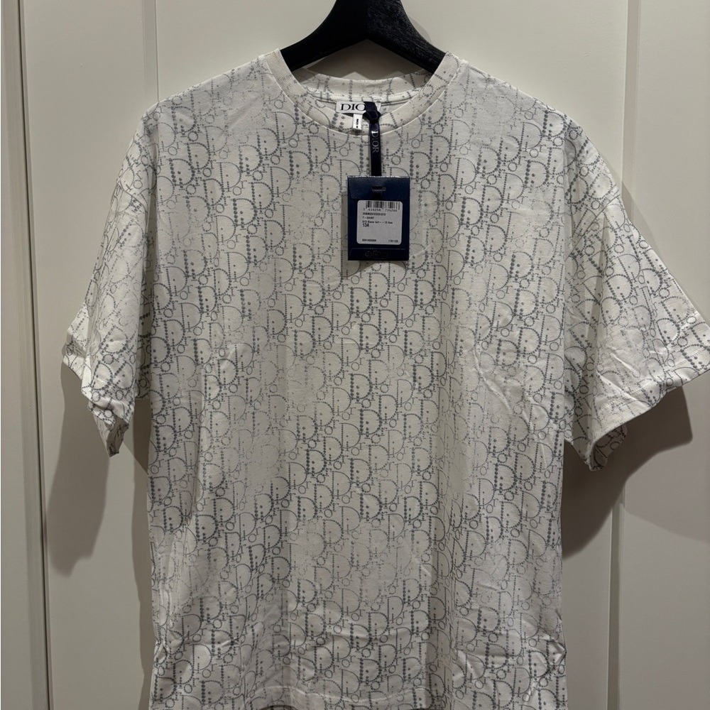 Dior Logo Cotton Jersey T-Shirt